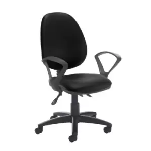 Dams MTO Jota High Back Asynchro Operators Chair with No Arms - Tortuga Orange