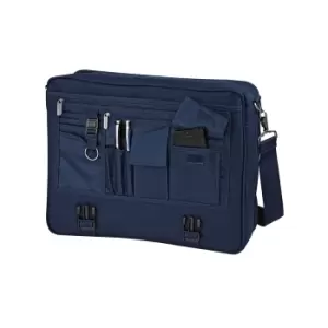 Quadra Portfolio Briefcase Bag - 12 Litres (Pack of 2) (One Size) (French Navy)