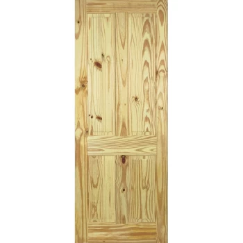 LPD Traditional 4 Panel Unfinished Knotty Pine Internal Door - 1981mm x 711mm (78 inch x 28 inch) LPD Doors PIN4P28