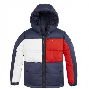 Tommy Hilfiger Junior Boys Colour Block Jacket - Navy C87