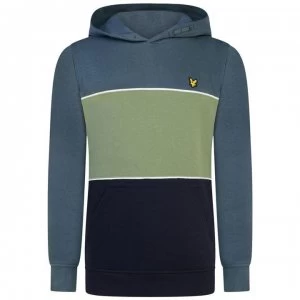 Lyle and Scott Wide Multi Stripe OTH Hoodie - Orion 487