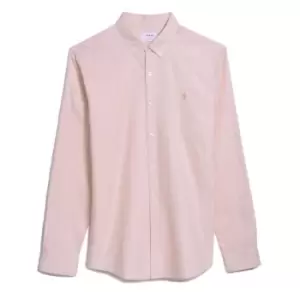 Farah Oxford Long Sleeve Shirt - Pink