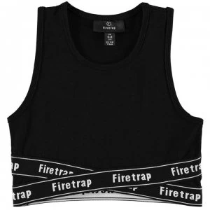 Firetrap Crop Elastic Top Girls - Jet Black