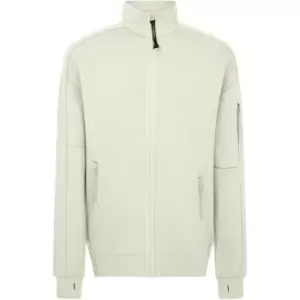 CP COMPANY Full Zip Fleece Sweatshirt - White