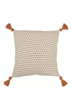 Ezra Large Embroidered Tasselled Cushion