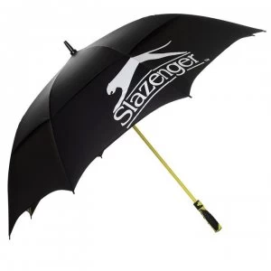 Slazenger Double Canopy Umbrella - Black/Lime