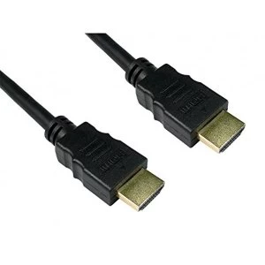 Express One 77HD4-311 HDMI Cable High Speed with Ethernet V2.0 Full HD 4K 3D, Black/Gold, 1.5 m