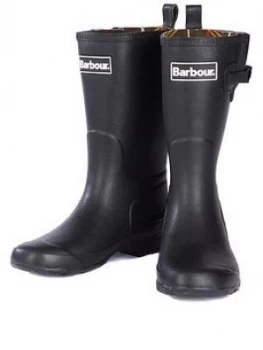 Barbour Kids Simonside Adjustable Wellington Boots - Black, Size 1 Older