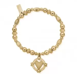 Gold Follow your Heart Bracelet GBCDR3225