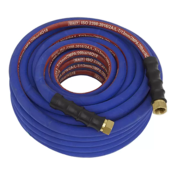 Sealey AH20R/12 Air Hose 20mtr x &#216;13mm 1/2BSP Unions Extra Heavy-Duty