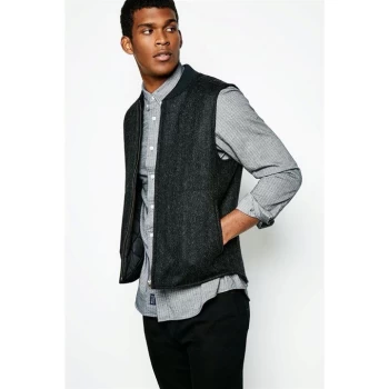 Jack Wills Laxton Sheeps Back Gilet - Charcoal