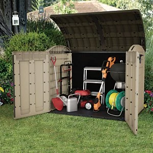 Keter Store It Out Ultra Large Garden & Bike Storage Beige & Brown - 6 x 4 ft