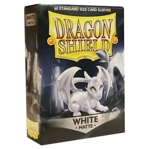 Dragon Shield Matte - White 60 Sleeves - 10 Packs