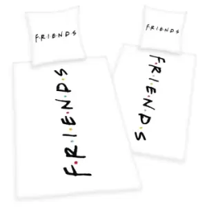 Friends Duvet Set Writing 135 x 200cm / 80 x 80 cm