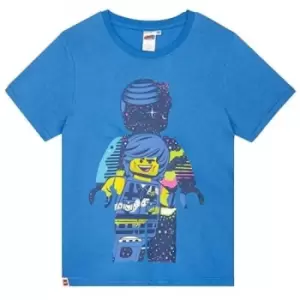 Lego Movie 2 Boys Rex Dangervest T-Shirt (7-8 Years) (Blue)