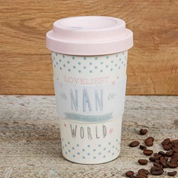 Love Life Bamboo Travel Mug 400ml - Loveliest Nan