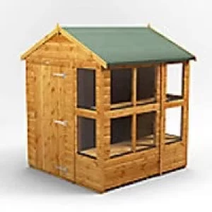 Power Garden Shed 66PAPS Golden Brown 6x6