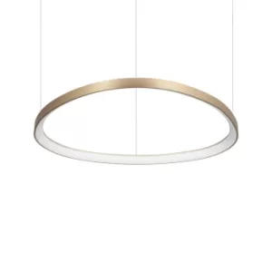 Gemini LED Decorative Integrated Pendant Light Brass, 3000K