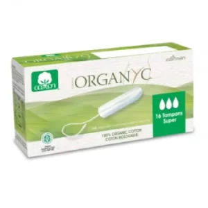 Organyc Tampons Super 100% cotton 16pcs (GOTS certified)