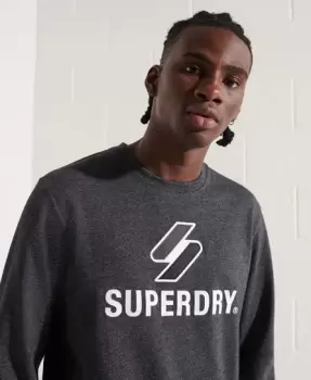 Superdry Code Logo Applique Long Sleeve Top