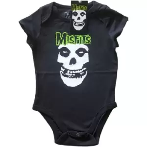 Misfits - Skull & Logo Kids 24 Months Baby Grow - Black