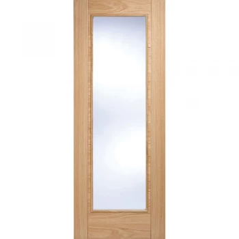 LPD Vancouver Fully Finished Oak Pattern 10 Clear Glazed Internal Door - 1981mm x 686mm (78 inch x 27 inch)