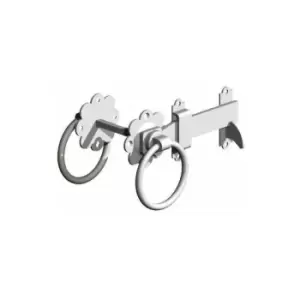 Gatemate - 6' Ring Gate Latch - Galvanised - Fixings Included