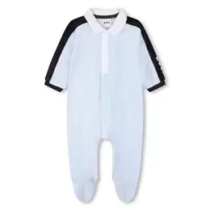 Boss Logo Onesie Infant Boys - Blue