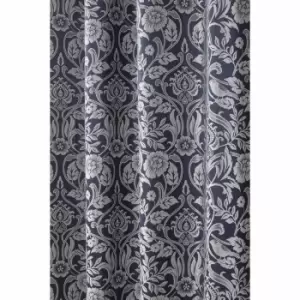 Emma Barclay Eden Eyelet Curtain 90 X 90 Navy (pair)