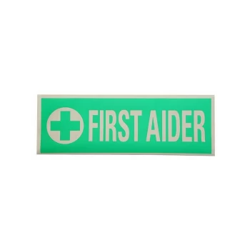 FIRST AIDER REFLECTIVE BACK [250x90MM] - Badges