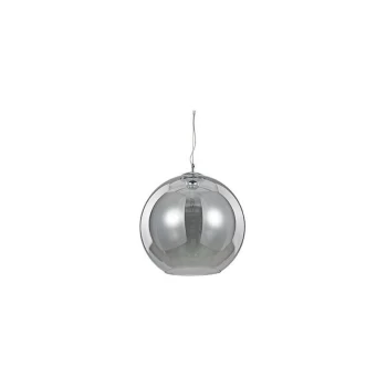 Ideal Lux Lighting - Ideal Lux Nemo - 1 Light Medium Dome Ceiling Pendant Grey, Smokey, E27