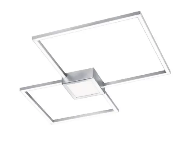 Hydra Modern 28W LED Semi Flush Light Nickel Matt 3000K