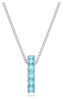 Swarovski 5643754 Exalta Pendant - Blue, Rhodium Plated Jewellery