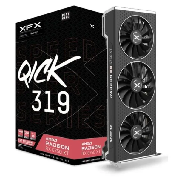 XFX Radeon RX 6750 XT QICK 319 12GB Graphics Card