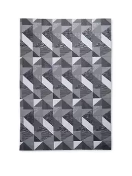 Catherine Lansfield Larrson Geo Grey Tablecloth