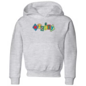 Disney Mickey Fruit Blocks Kids Hoodie - Grey - 9-10 Years