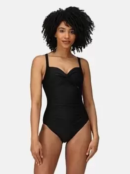 Regatta Sakari Swim Costume - Black, Size 8, Women