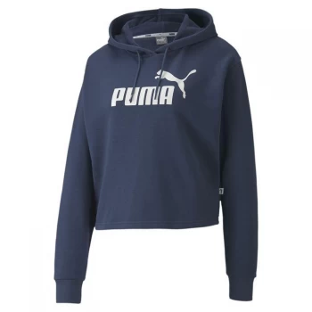 Puma Essential Crop Hoodie Ladies - Dark Denim