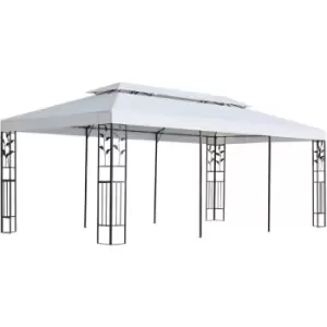 Gazebo 3x6 m White - White - Vidaxl