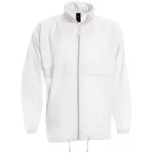 B&C Sirocco Mens Lightweight Jacket / Mens Outer Jackets (XL) (White)