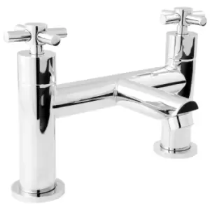 Deva Motif Taps Bath Filler in Chrome Brass