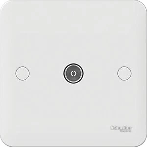 Lisse Single TV Outlet - White