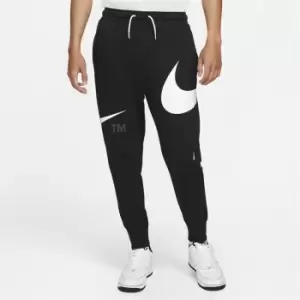 Nike Sportswear Swoosh Mens Semi-Brushed Back Pants - Black