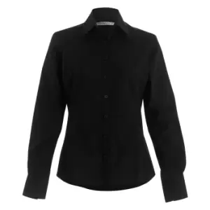 Kustom Kit Womens/Ladies Long Sleeve Business/Work Shirt (6) (Black)