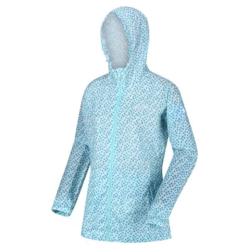 Regatta Womens Printed Pack It III Waterproof Jacket - Blue