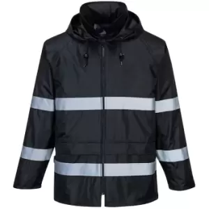 F440BKRM - sz M Classic Iona Rain Jacket - Black - Black - Portwest