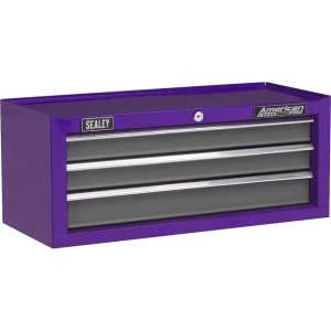 Sealey 3 Drawer Mid Tool Chest Purple / grey