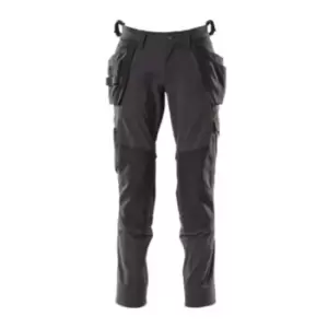 Stretch Trousers with Holster Pockets - Black 82C50 (L32W34.5)