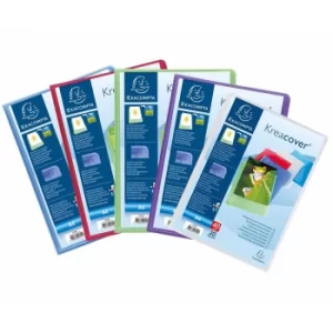Kreacover Display Book PP A4, 20 Pkts, Assorted, 4 Packs of 5
