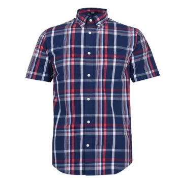 Gant Washed Short Sleeve Shirt - Navy 423